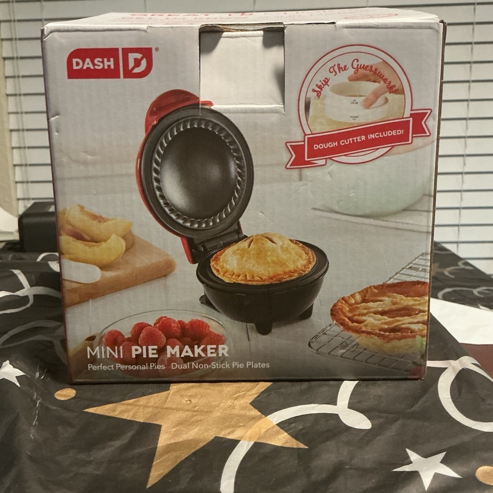 Dash Mini Pie Maker with Dough Cutter. Dual Non-stick Pie Plates. Perfect Pies